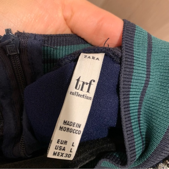 Zara Long Sleeve Blouse with beaded details - L - Picture 9 of 10